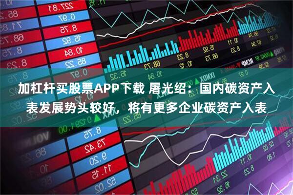 加杠杆买股票APP下载 屠光绍：国内碳资产入表发展势头较好，将有更多企业碳资产入表